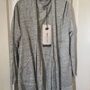 Athleta Gray Open Cardigan